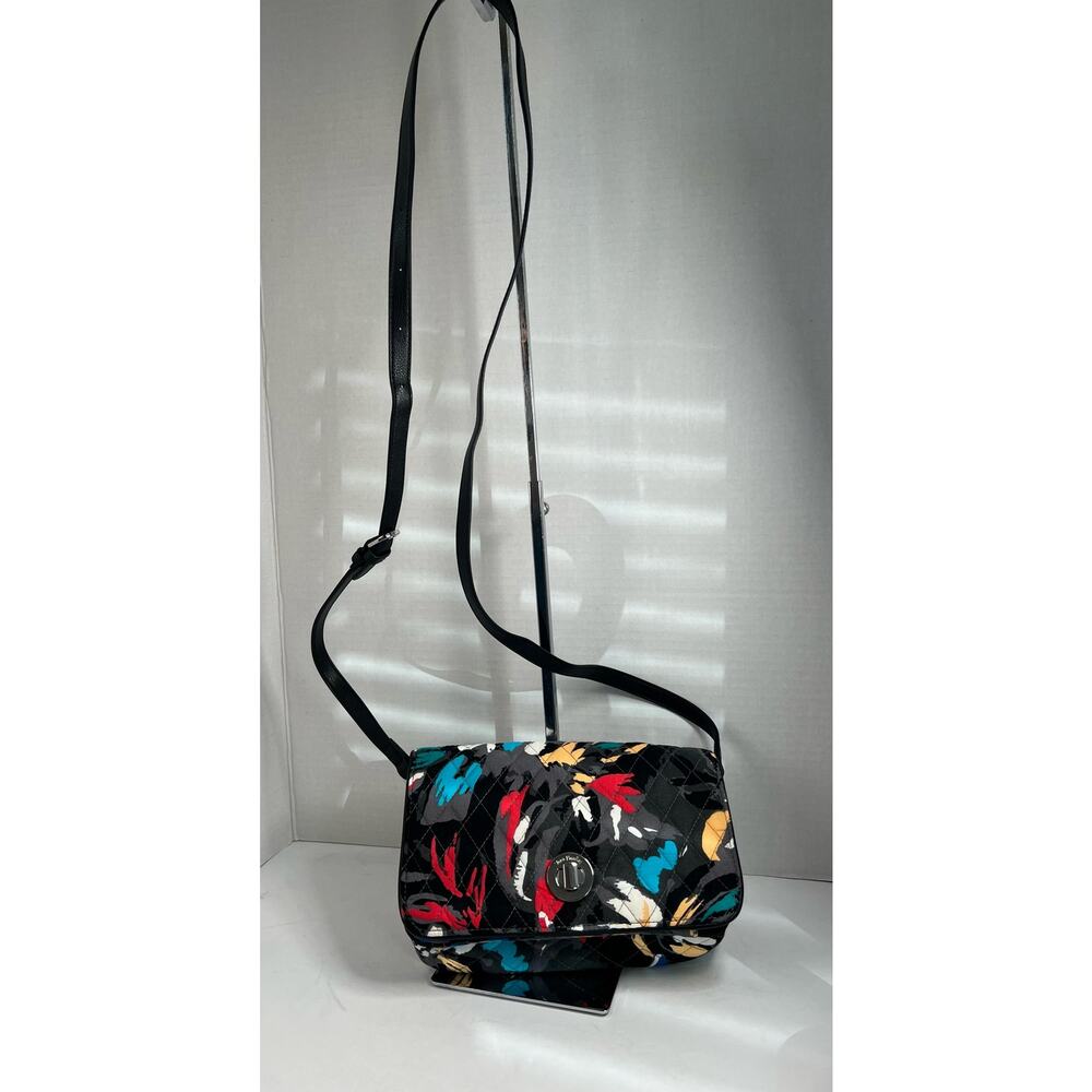 NWOT Vera Bradley Multi Color Abstract Organizer‎ Crossbody Shoulder Bag Purse